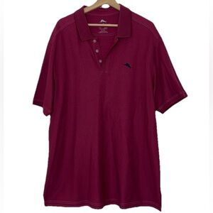 Tommy Bahama Supima Casual Polo Sz. XL Purple/Red